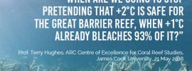 Token #ausvotes funding to Great Barrier Reef facing #extinction. A #climateemergency warns @takvera
