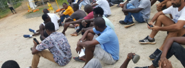 Beaten and tired #refugees protest rough sleeping at East Lorengau after removal from #Manus RPC: @jansant reports