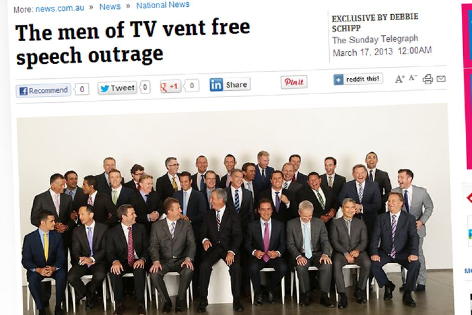 Screen shot of the Sunday Telegraph's article published March 17, 2013.
