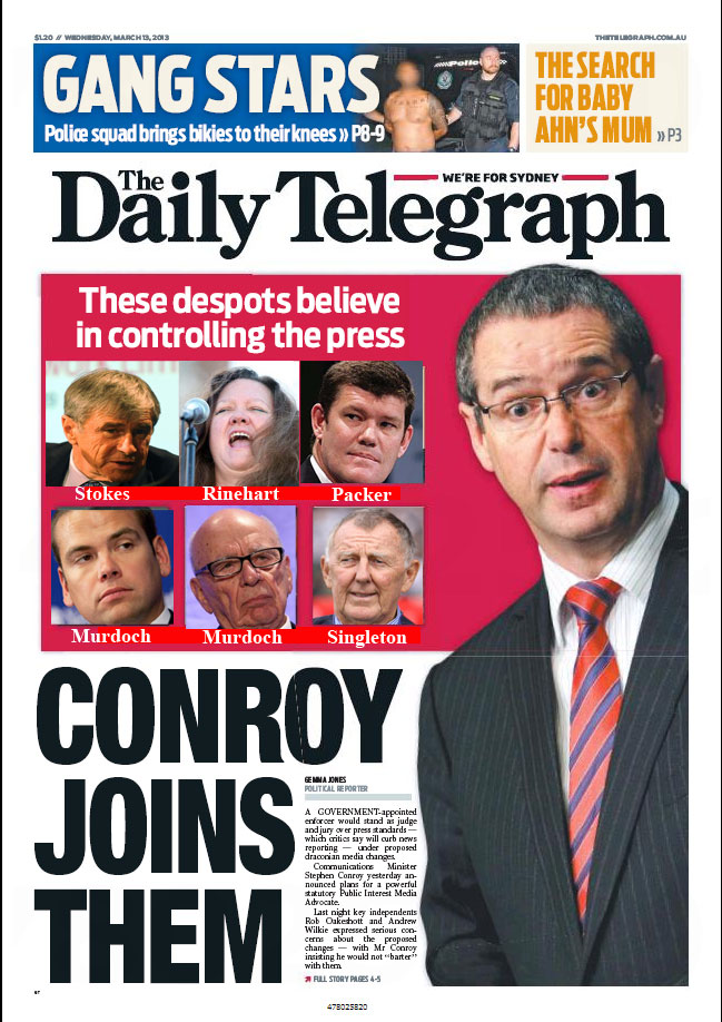 Daily Telegraph Front page corrected by Twitter