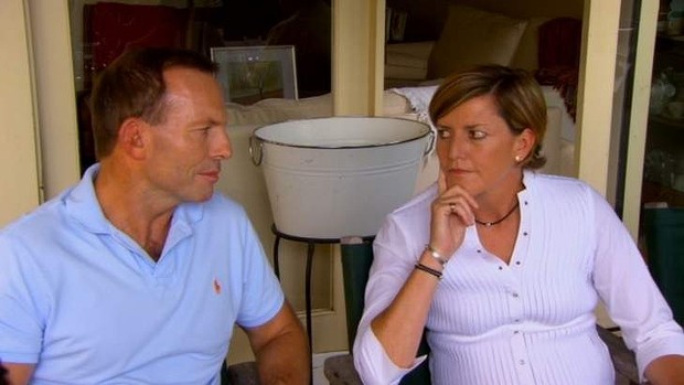 Tony Abbott and sister Christine Forsterin. Photo: 60 Minutes