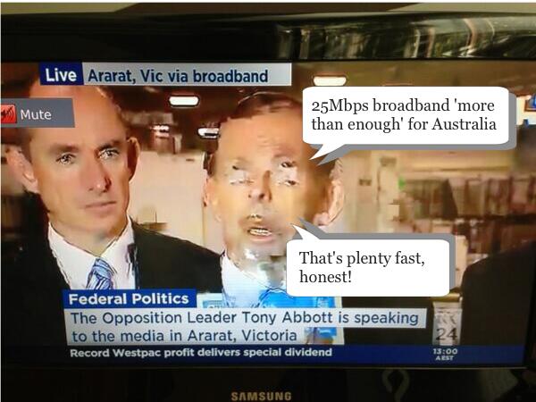 Fraudband vs NBN: Live Streaming over copper.
