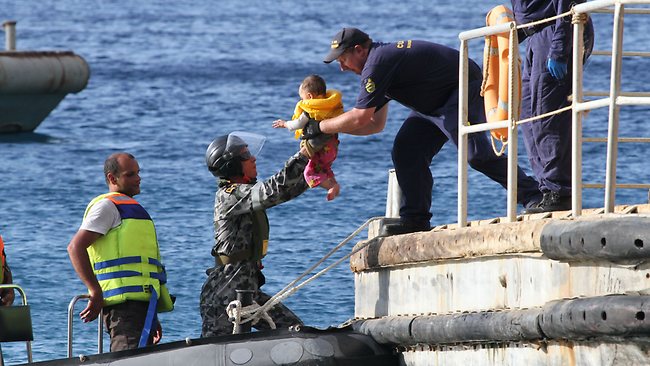 Asylum-seekers arrive at Christmas Island. Source: The Australian