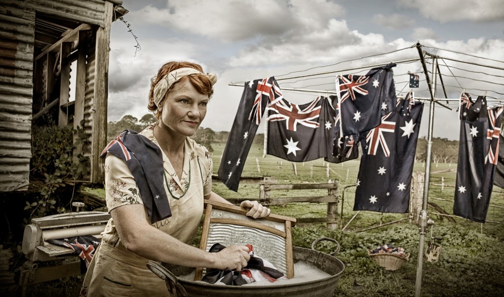 Emma Phillips' portrait of Pauline Hanson. 