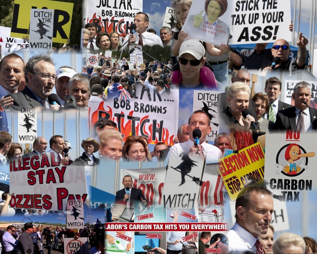Carbon Price Protest Rally