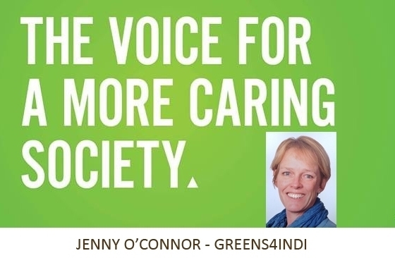 Greens Indi candidate @JennyJenocon on #Indivotes
