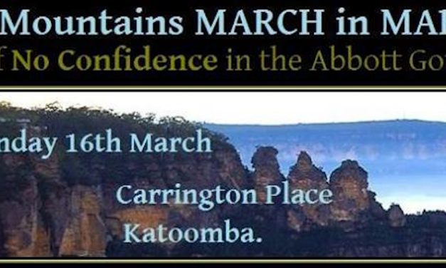 Moving Blue Mountains for #MarchInMarch: @bluntshovels reports