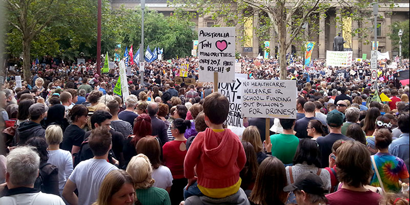 Storify: Melbourne #MarchInMarch Street Party Protest @geeksrulz