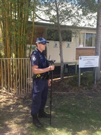 @elisejeanette 22/03/14  Police filming union protesters at community cabinet meeting on the Gold Coast.