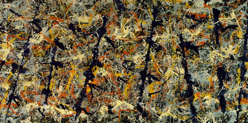 "NUmber 11, 1952" (aka Blue Poles) by Jackson Pollock (National Gallery of Australia).