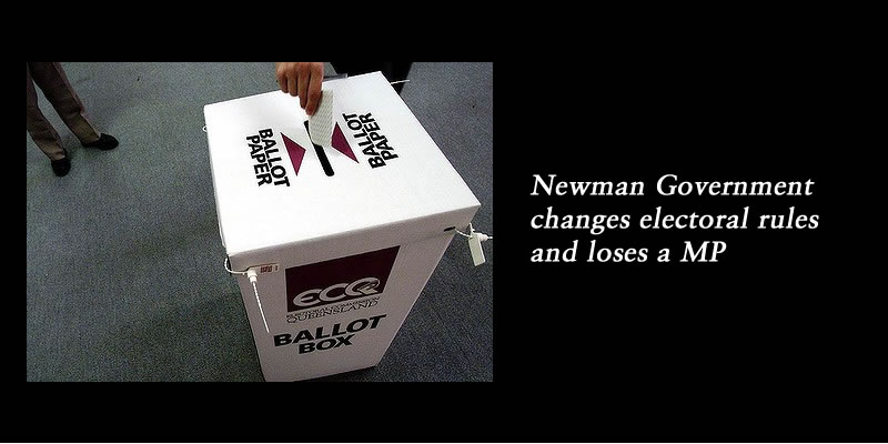 Newman Government changes electoral rules and loses an MP: @Qldaah analysis #qldpol