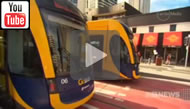 9 News Brisbane: The Bligh Government's tram system goes live.