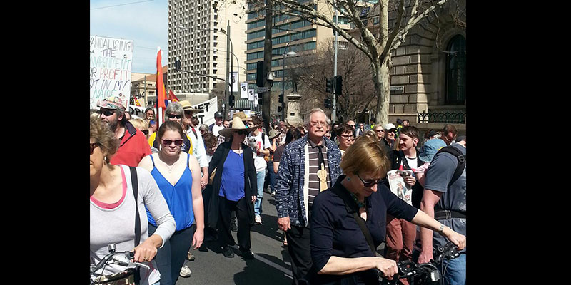 Adelaide marches for a fair and equal Australia: Alice Gorman @drspacejunk reports