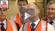 9 News Brisbane: Campbell Newman in high-vis in Bundaberg says rising power prices will be fixed by asset sales.