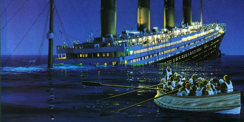 The sinking of the Titanic, a metaphor for the mainstream media?