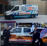 Signs of commercialisation and privatisation: Santos cops and Wilson Ambos