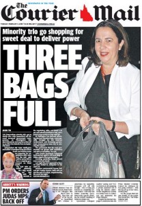03/02/15 The Courier Mail - Minority trio shopping for sweet deal to deliver power - Three Bags Full