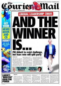 09/02/15 The Courier Mail - Labor's Indecent Grab For Power (1st Edition)