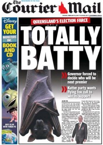 10/02/15 The Courier Mail - Queensland election farce - Totally Batty