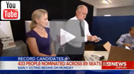 9 News Brisbane: Kate Jones draws last position on ballot paper as 433 nominees register across 89 seats