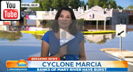 9 News Brisbane: Mary River floods the town of Gympie.