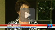 7 News Brisbane: "I have a grown-up family": Jann Stuckey takes swipe at Kate Jones over Commonwealth Games.