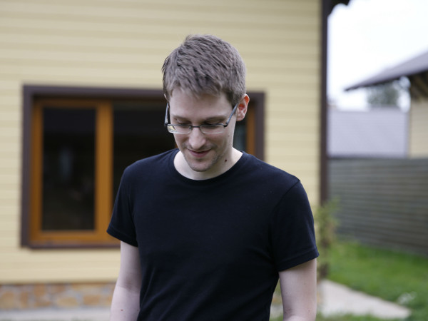 Edward Snowden outside his house. Photo: supplied