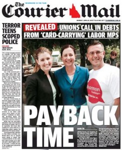 The Courier Mail - Payback Time - April 22, 2015.