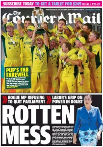 The Courier Mail - Rotten Mess - March 30, 2015.