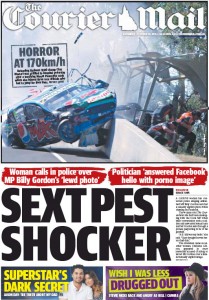The Courier Mail - October 10, 2015 - Sext Pest Shocker