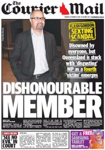 The Courier Mail October 13, 2015 - Dishonourable Member