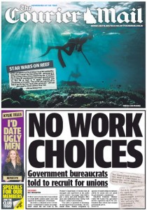 The Courier Mail - May 18 , 2015, - No Work Choices.