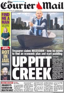 The Courier Mail - Up Pitt Creek - May 22, 2015.