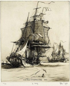 HMS sloop Investigator in 1802.