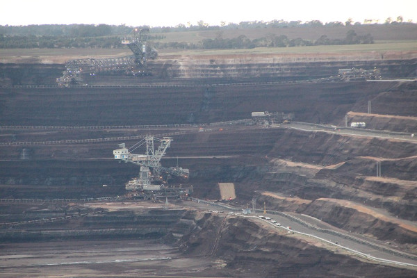 Harvesting brown coal (lignite) at Loy Yang Photo: John Englart