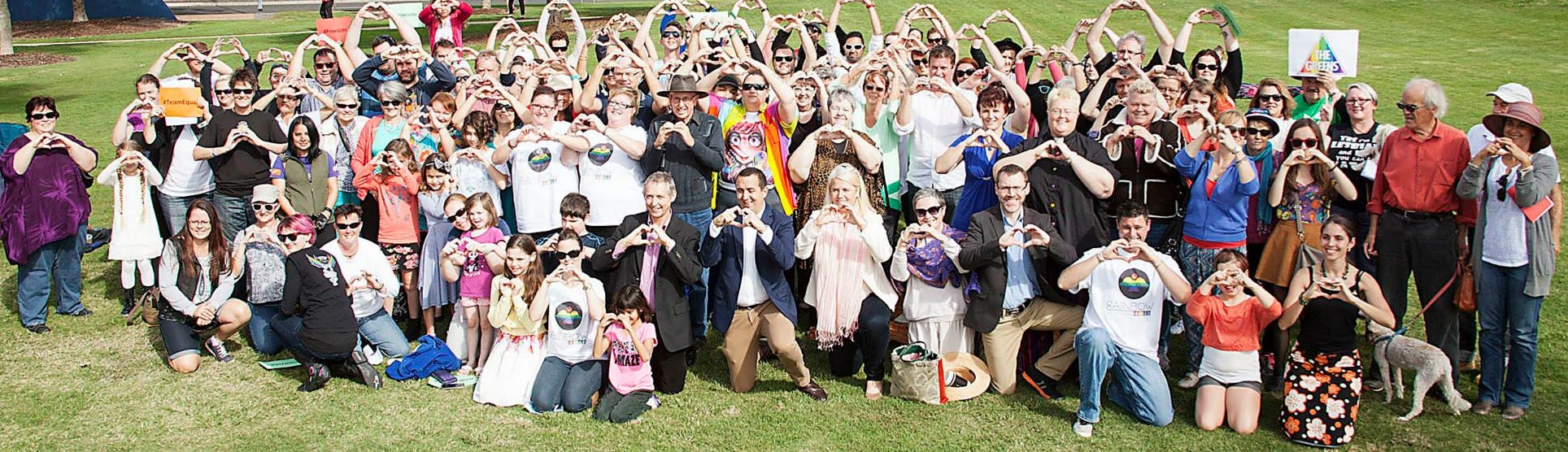 Marriage equality rally in Bowman, Queensland, July 2015 (Photo: Carole Margand)