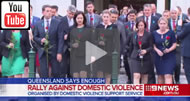 Alex Bernhardt reported: Premier Annastacia Palaszczuk has passed new DV laws & led a rally out of the Qld Parliament