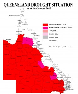Queensland Government: Drought declared shires across the state.