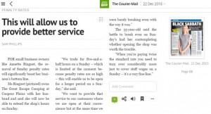 Annette Ringuet in The Courier Mail - This will allow us to provide better service.