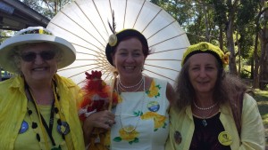Knitting Nannas from Queensland came to support the Gloucester Protectors