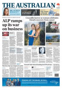 The Australian: ALP Ramps Up Its War On Business, May 31, 2016.