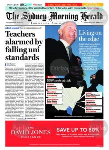 The Sydney Morning Herald: Living On The Edge, May 31, 2016.