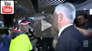 ABC News 24: Malcolm Turnbull meets Splinter the rat in a Western Sydney street walkabout.