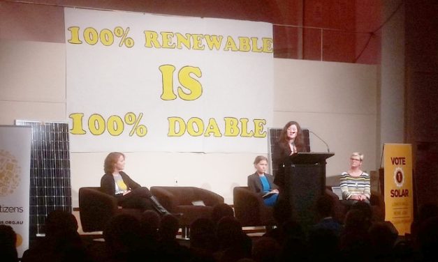 Taking the 100pc #renewables message to @TurnbullMalcolm in Wentworth for #ausvotes – @takvera
