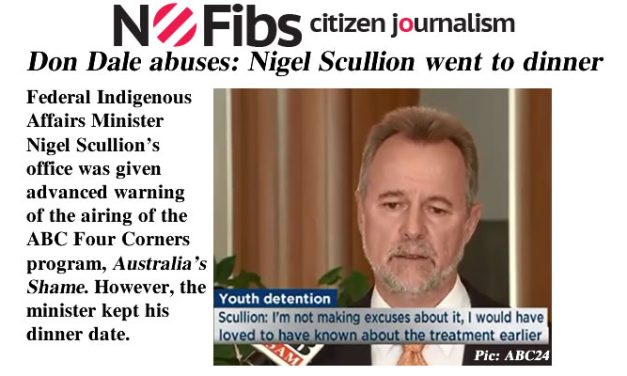 Don Dale abuses: Nigel Scullion went to dinner – @Qldaah #ntpol #auspol