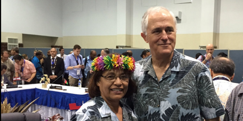 President Heine and Prime Minister Malcolm Turnbull