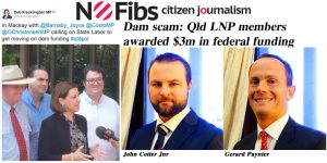 Dam scam: $3m in federal funds awarded to Qld LNP consortium.