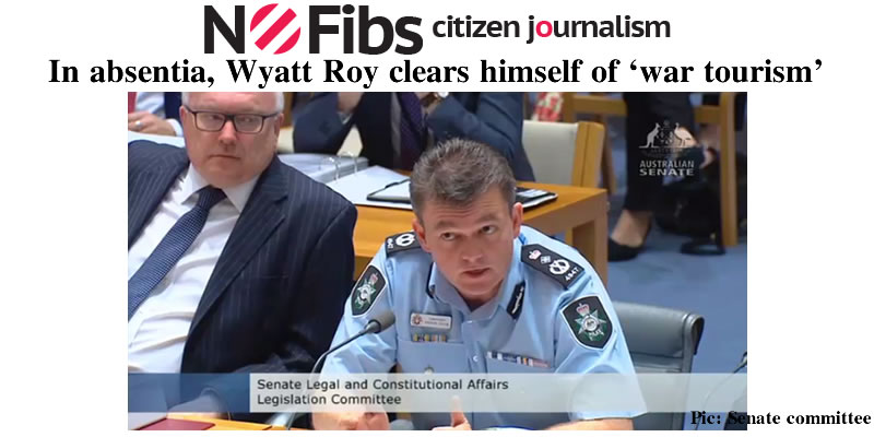 In absentia, Wyatt Roy clears himself of ‘war tourism’ – @Qldaah #auspol #qldpol