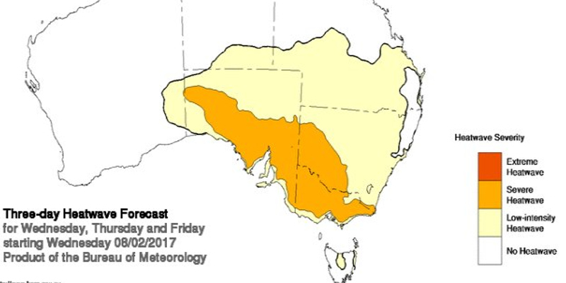 Severe heatwave across SE Australia
