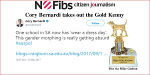 Cory Bernardi takes out the Gold Kenny